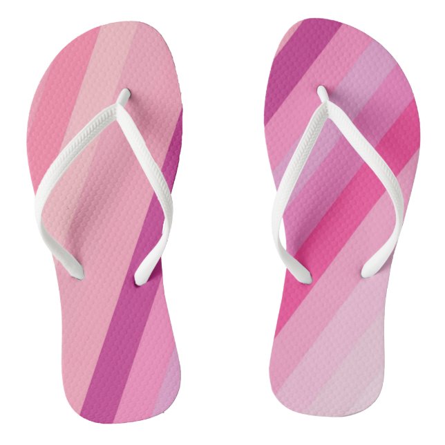 Flip Flops Pink Stripe (Footbed)