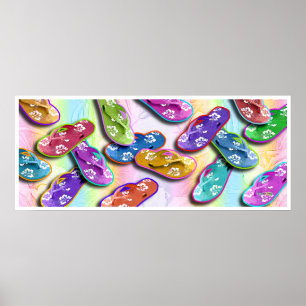 Flip Flops Pop Art Posters, Prints