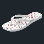 Flip Flops/Red Hearts Thongs<br><div class="desc">Flip Flops/Red Hearts/The beach is calling, and these flips flops are your answer! Pay ode to the summer and free your toes. Live, work and play with your feet exposed. Life really is a beach. Thong style, easy slip-on design. 100% rubber makes sandals both heavyweight and durable. Cushioned footbed with...</div>