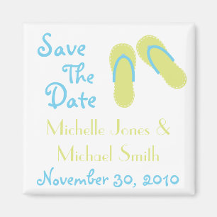 Flip Flops Save The Date Magnets