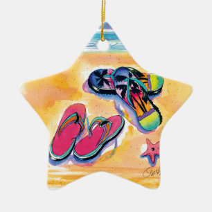 Flip-flops star ornament