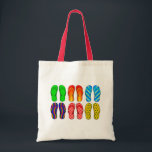 Flip Flops Summer Tote<br><div class="desc">This cute tote featuring flip flops is perfect for carrying all of your supplies to summer activities. Available in a variety of styles,  sizes and colours.</div>