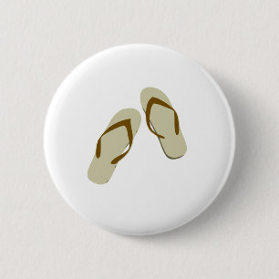 Flip Flops / Thongs 6 Cm Round Badge