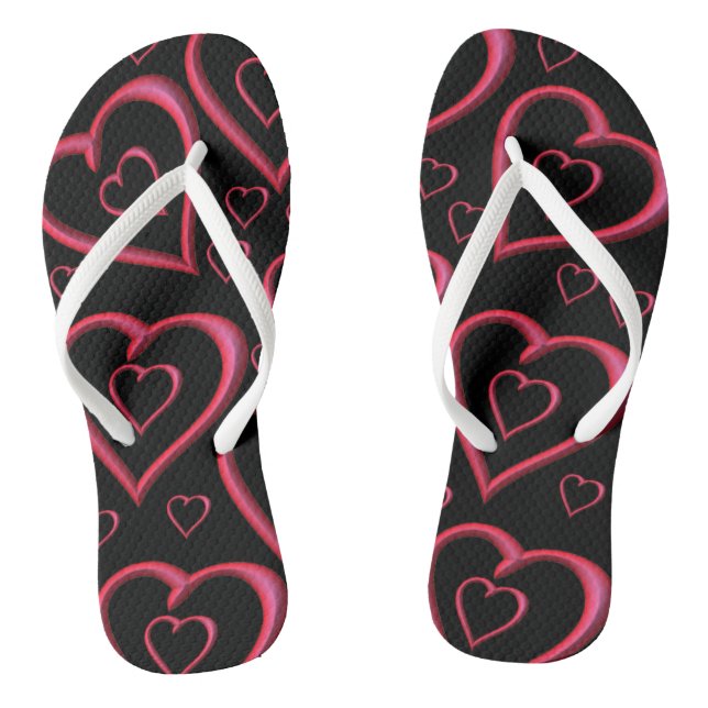 Flip Flops Valentine's Day (Footbed)