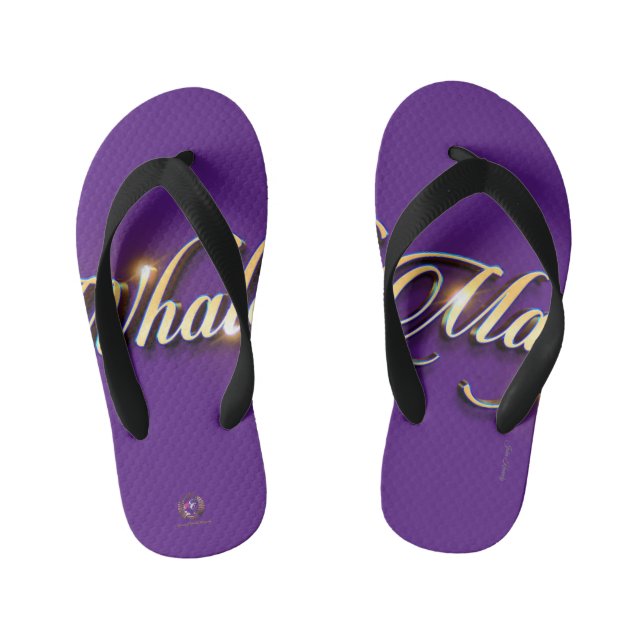 Flip Flops Whale Magic Dark Purple (Footbed)