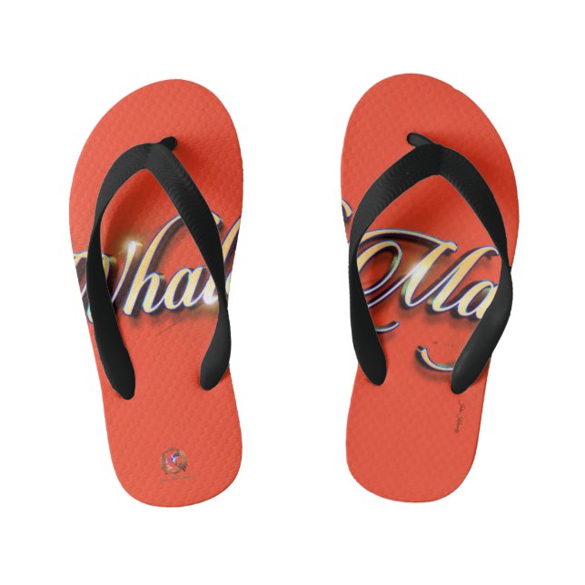 Flip Flops Whale Magic Orange (Footbed)
