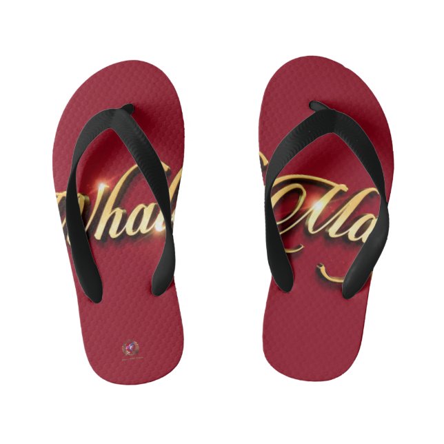Flip Flops Whale Magic Red (Footbed)