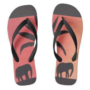 Flip-flops with Elephant Design Thongs