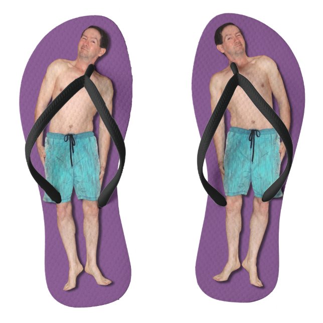 Flip Flops with tiny guy (Footbed)