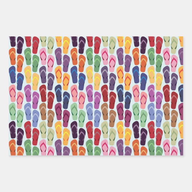 Flip Flops - Wrapping Paper Sheet (Front)