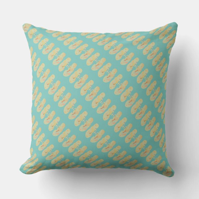 Flip Flops Yellow Cushion (Front)