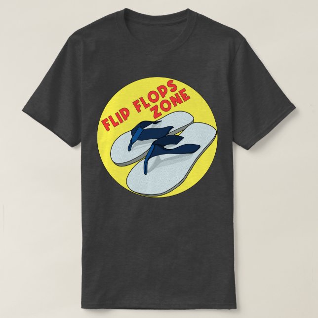 Flip Flops Zone T-Shirt (Design Front)