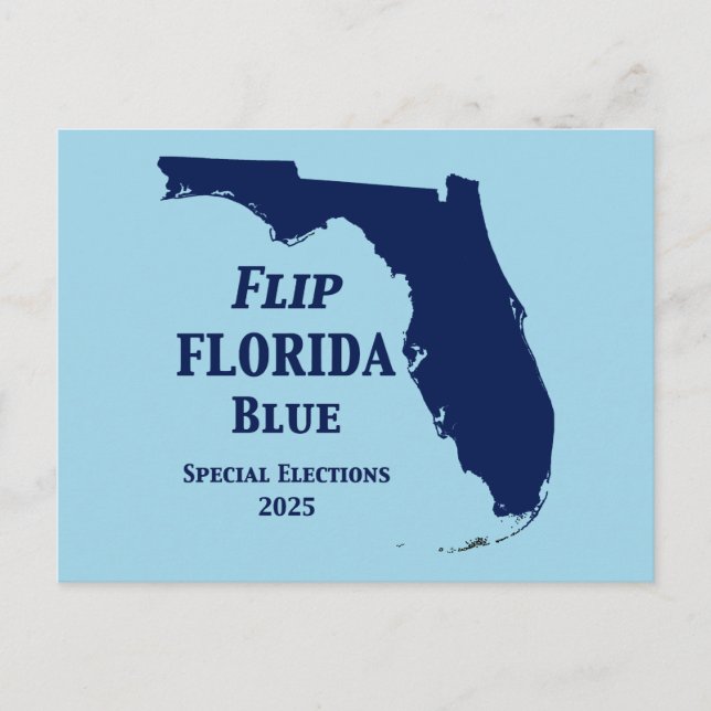 Flip Florida Blue in 2024 Postcard (Front)