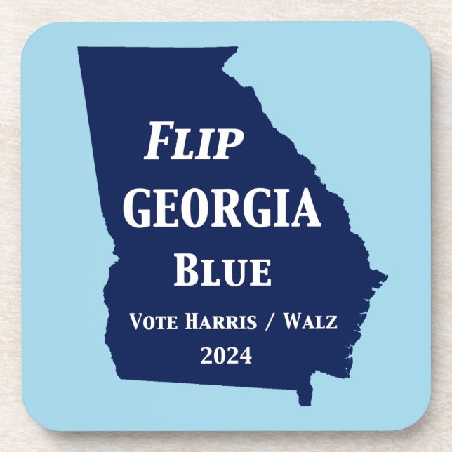 Flip Georgia Blue in 2024 Coaster (Front)
