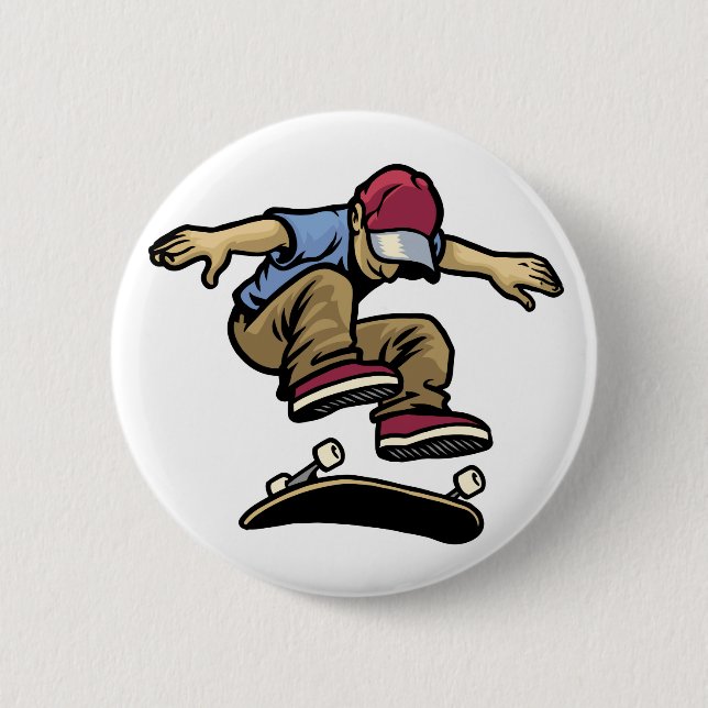 Flip Kick  6 Cm Round Badge (Front)