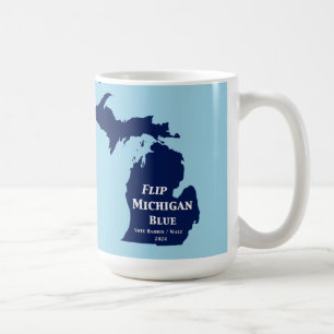 Flip Michigan Blue in 2024 Coffee Mug