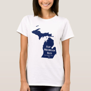 Flip Michigan Blue in 2024 T-Shirt