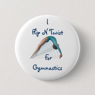 Flip N Twist,  ForGymnastics 6 Cm Round Badge