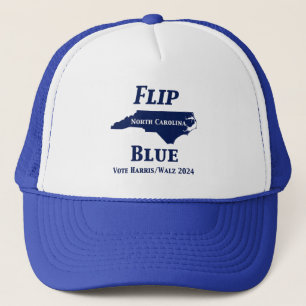 Flip North Carolina Blue in 2024 Trucker Hat