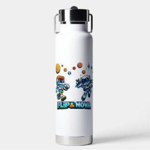FLIP & NOVA: Galaxy Learning Adventure Water Bottle