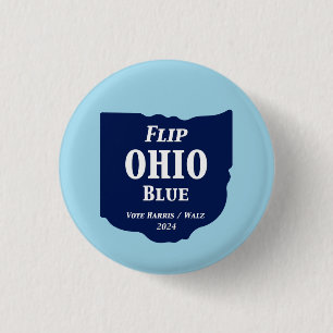 Flip Ohio Blue in 2024 3 Cm Round Badge