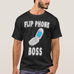Flip Phone Boss Vintage Cell Old School Technology T-Shirt