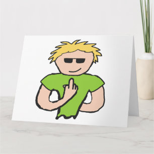 Flip The Bird Card
