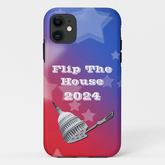 Flip The House Vote Blue 2024 Case-Mate iPhone Case (Back)