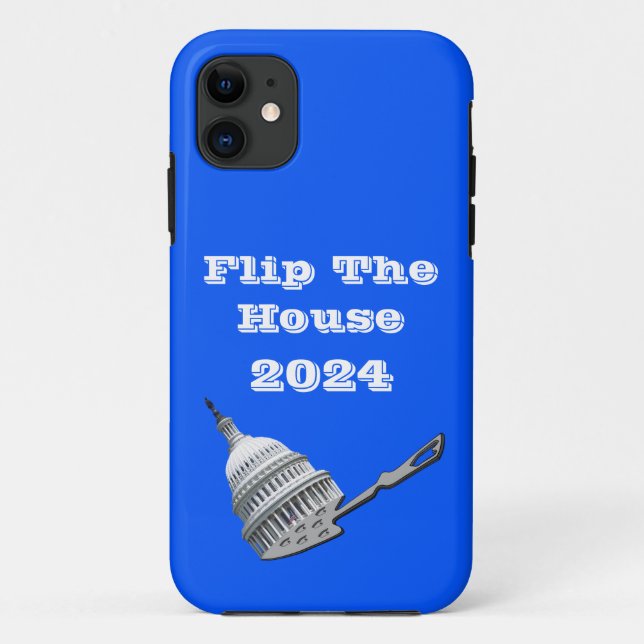 Flip The House Vote Blue 2024 Case-Mate iPhone Case (Back)