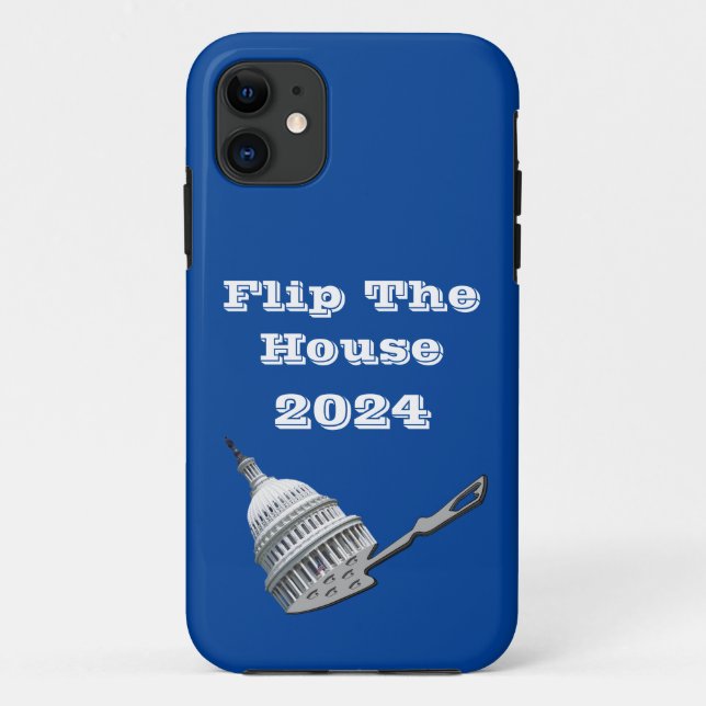 Flip The House Vote Blue 2024 Case-Mate iPhone Case (Back)