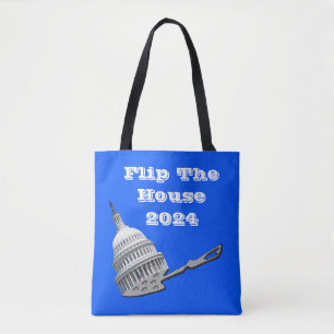 Flip The House Vote Blue 2024 Tote Bag