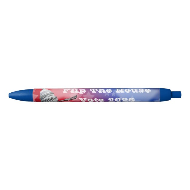 Flip The House Vote Blue 2026 Black Ink Pen (Front)