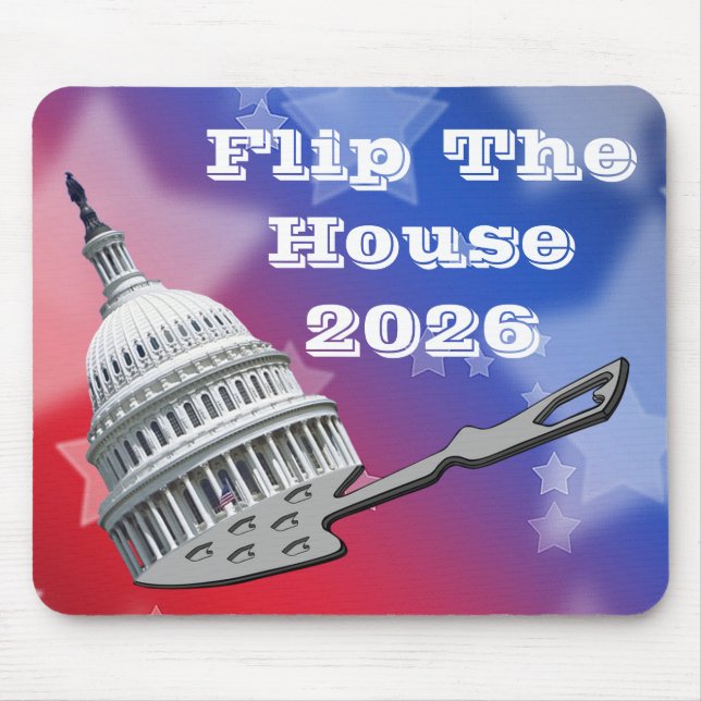 Flip The House Vote Blue 2026 Mouse Pad (Front)