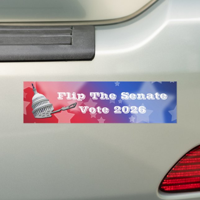 Flip The Senate Vote 2026 Bumper Sticker (On Car)