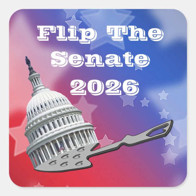 Flip The Senate Vote 2026 Square Sticker (Front)