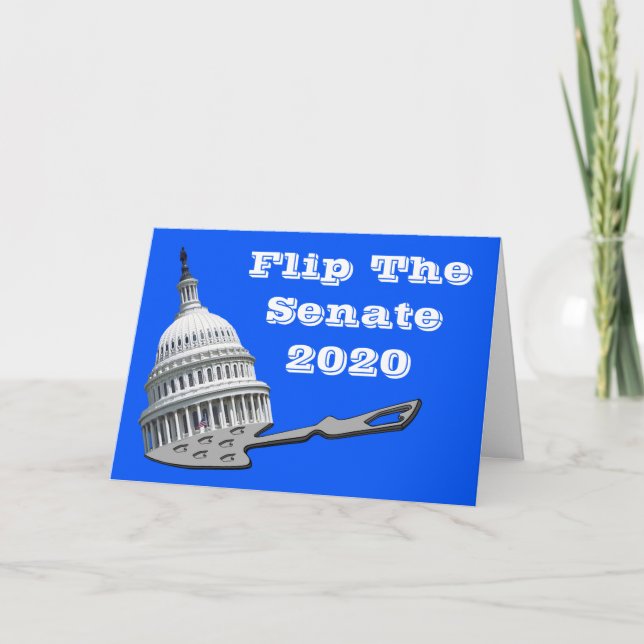 Flip The Senate Vote Blue 2020 Card (Front)