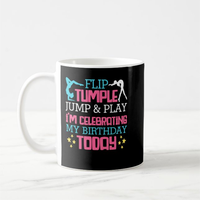 Flip Tumble Jump & Play Birthday Gymnastics Gymnas Coffee Mug (Left)