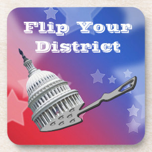 Flip Your District Vote 2026 Coaster