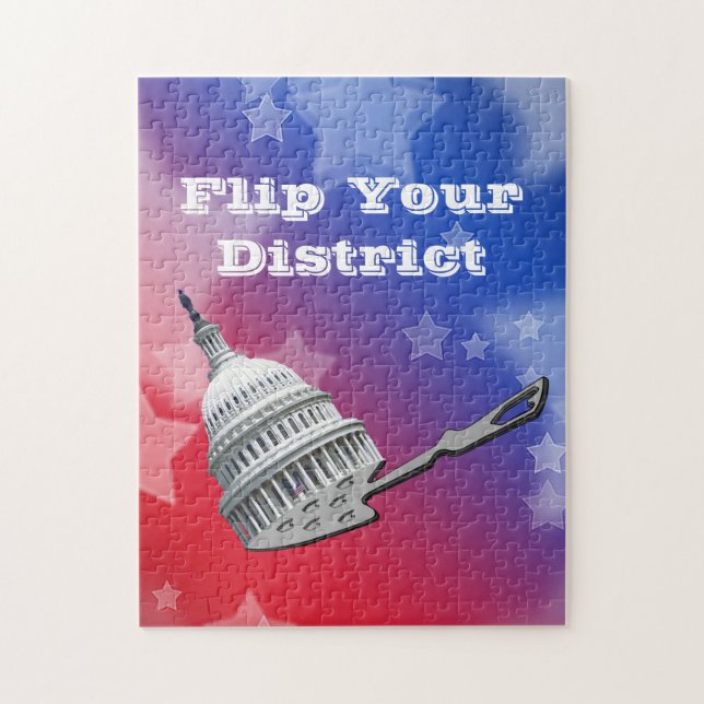 Flip Your District Vote 2026 Jigsaw Puzzle (Vertical)