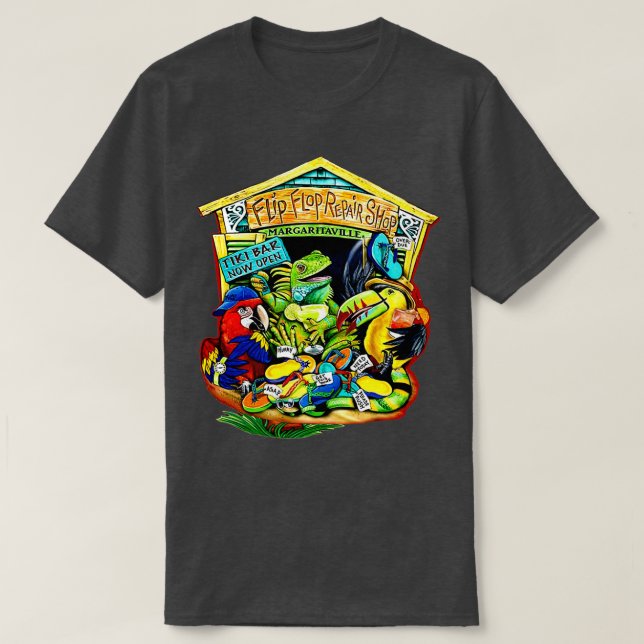 FlipFlop Repair Shop T-Shirt (Design Front)