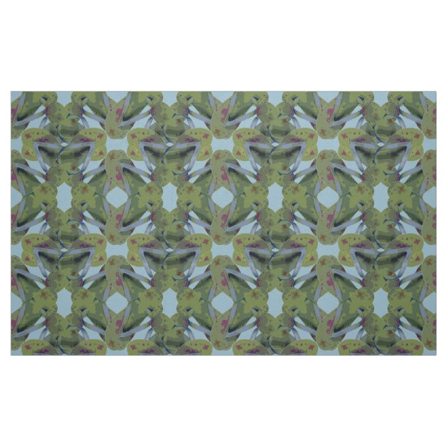 Flipflops Darker Green Design Fabric (Fat Quarter)