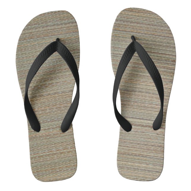 FlipFlops: Straw Mat Thongs (Footbed)