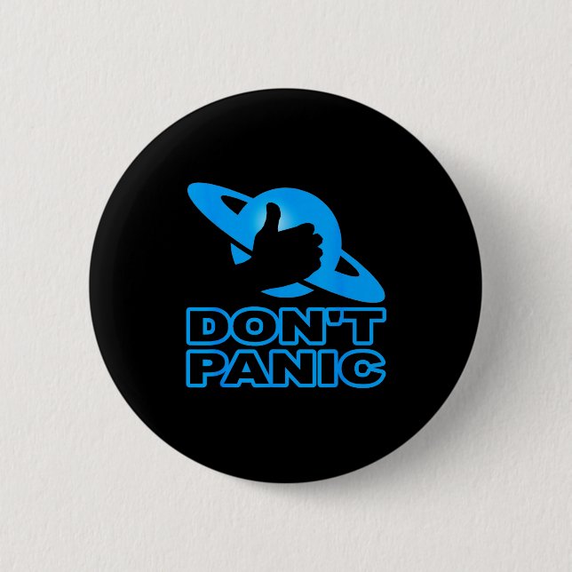 Flipn Sweet Don't Panic  6 Cm Round Badge (Front)