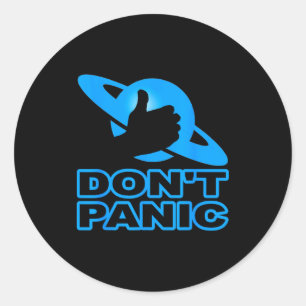 Flipn Sweet Don't Panic  Classic Round Sticker
