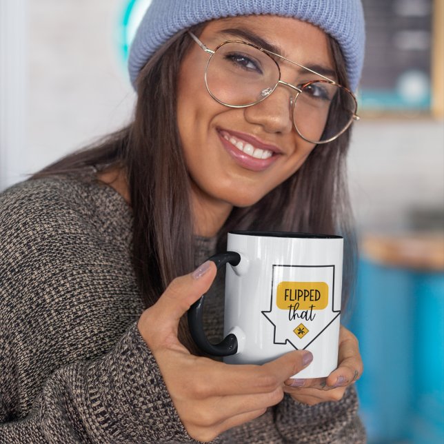 Flipped That House Mug (Celebrate that special home renovator in your life with this fun, "Flipped that" mug! )
