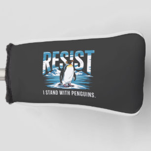 Flipped Up I Stand with the Penguins Golf Head Cover