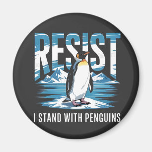 Flipped Up I Stand with the Penguins Magnet