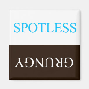 "FLIPPERS" SPOTLESS GRUNGY DISHWASHER MAGNET