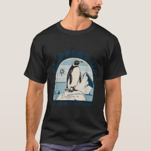 Flippers Up I Stand With The Penguins Funny Protes T-Shirt