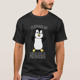Flippers Up I Stand With The Penguins Humourous Pe T-Shirt